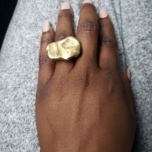 Size 7.5huge beautiful brass ring.